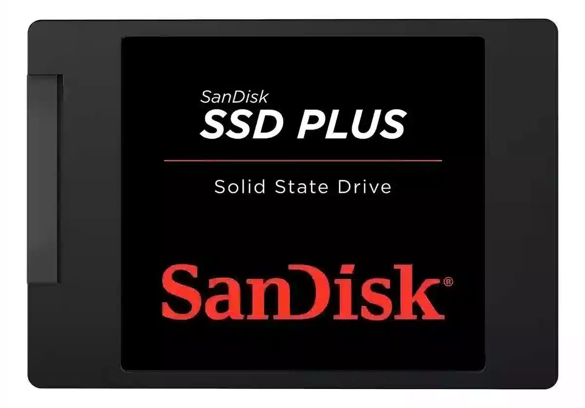 Ssd 480gb Sata 3.0 6 Gb/s Interno Sandisk Plus SDSSDA-480G-G26 2,5 Polegadas Velocidade De Leitura Até 535 Mb/s E Gravação Até 445 Mb/s Cor Preto