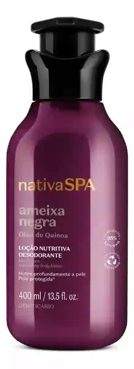 Loção Hidratante Desodorante Corporal Nativa Spa Ameixa Negra O Boticário 400ml